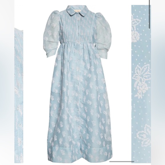 Bytimo from Nordstrom Organza puff sleeve midi dress great for a bridal shower - Picture 8 of 10